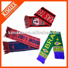Fashion custom winter knitting football scarf